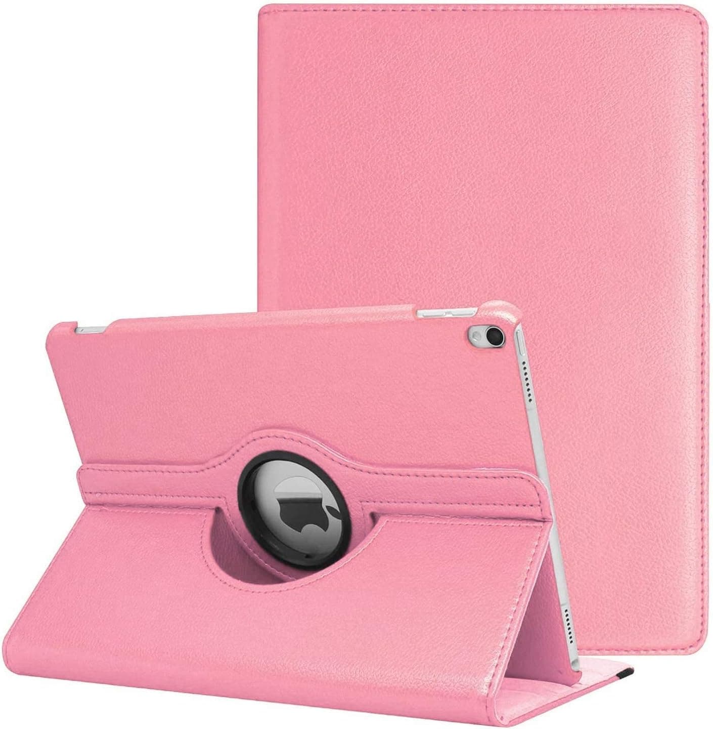 iPad Air (3rd Gen) 10.5" 2019 / iPad Pro 10.5" 2017 Case, 360 Degree Rotating Adjustable Multiple Stand Smart Cover Case with Auto Sleep Wake for Apple iPad 10.5" Case (Pink)