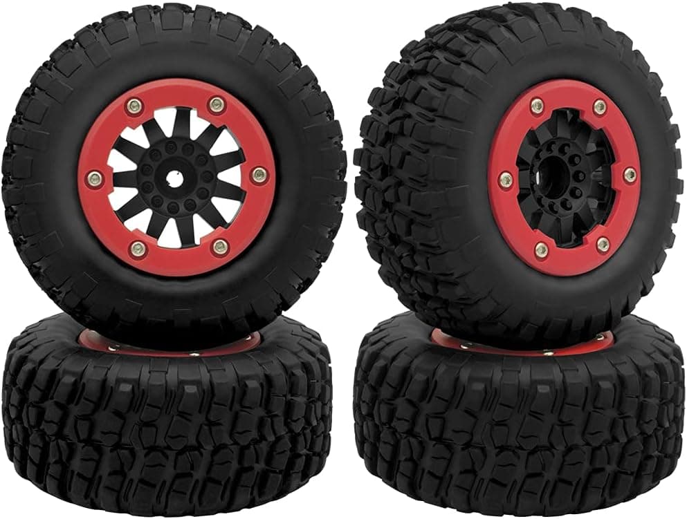 OGRC 4Pcs RC Wheel Set RC Tires for Traxxas 1:10 Slash 4x4 Short Course Truck Tires Wheel