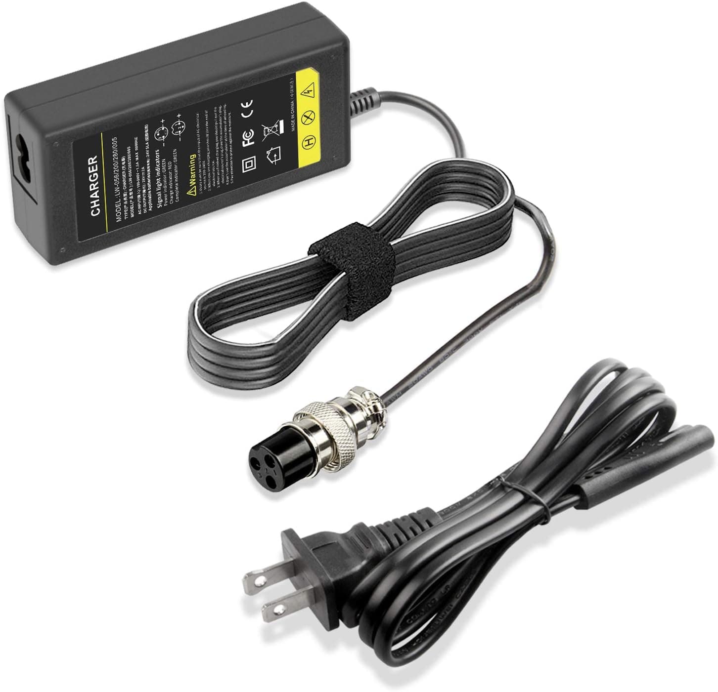 24V 2A Electric Bike Scooter Battery Fast Charger for Razor CC2420 E100 E125 E150 E175 E200 E225S E300 E325S E500 MX350 MX400 PR200 Pocket Mod Rocket, Dirt Quad, Mini Chopper Sunl City Express etc.