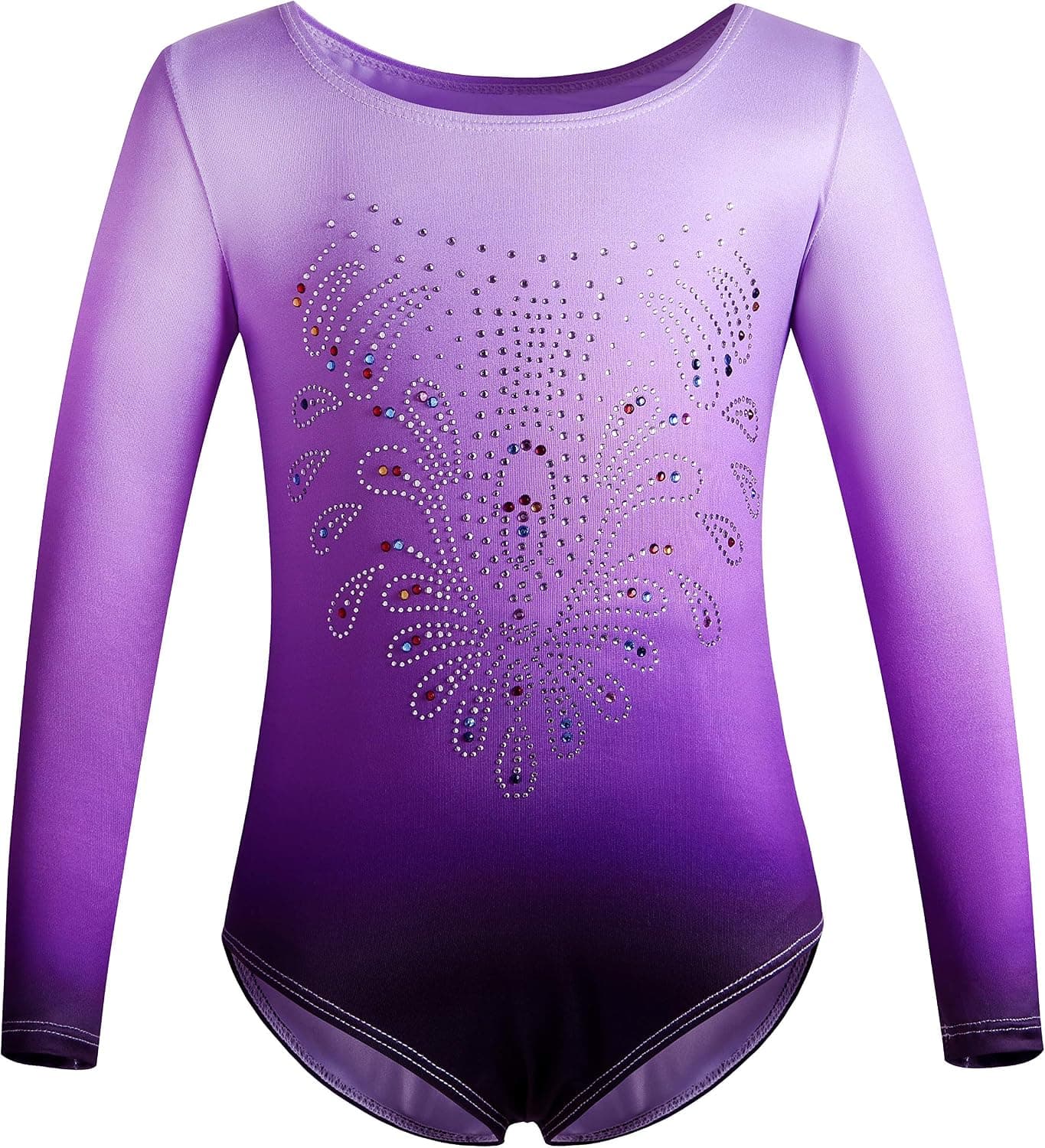 DANSHOW Gymnastics Leotards for Girls Dance Ballet One Piece Shiny Diamond