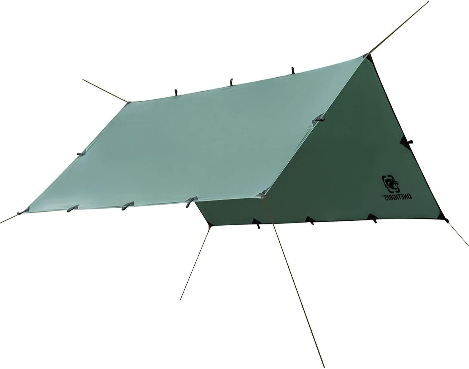 OneTigris Bastion Hammock Rain Fly Tarp Shelter Survival Gear, Waterproof Lightweight Compact for Camping Hiking Backpacking Survival Bushcraft