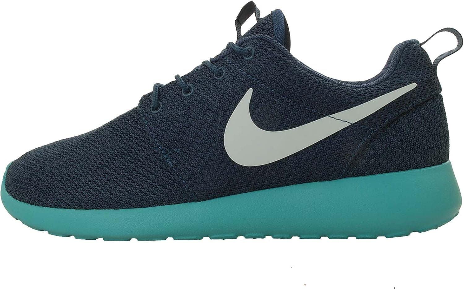 Nike Men's Roshe Run 511881 443 Squadron Blue Fiberglass Sport Turquoise Running Shoe (Men Size 11, Squadron Blue Fiberglass Sport Turquoise)