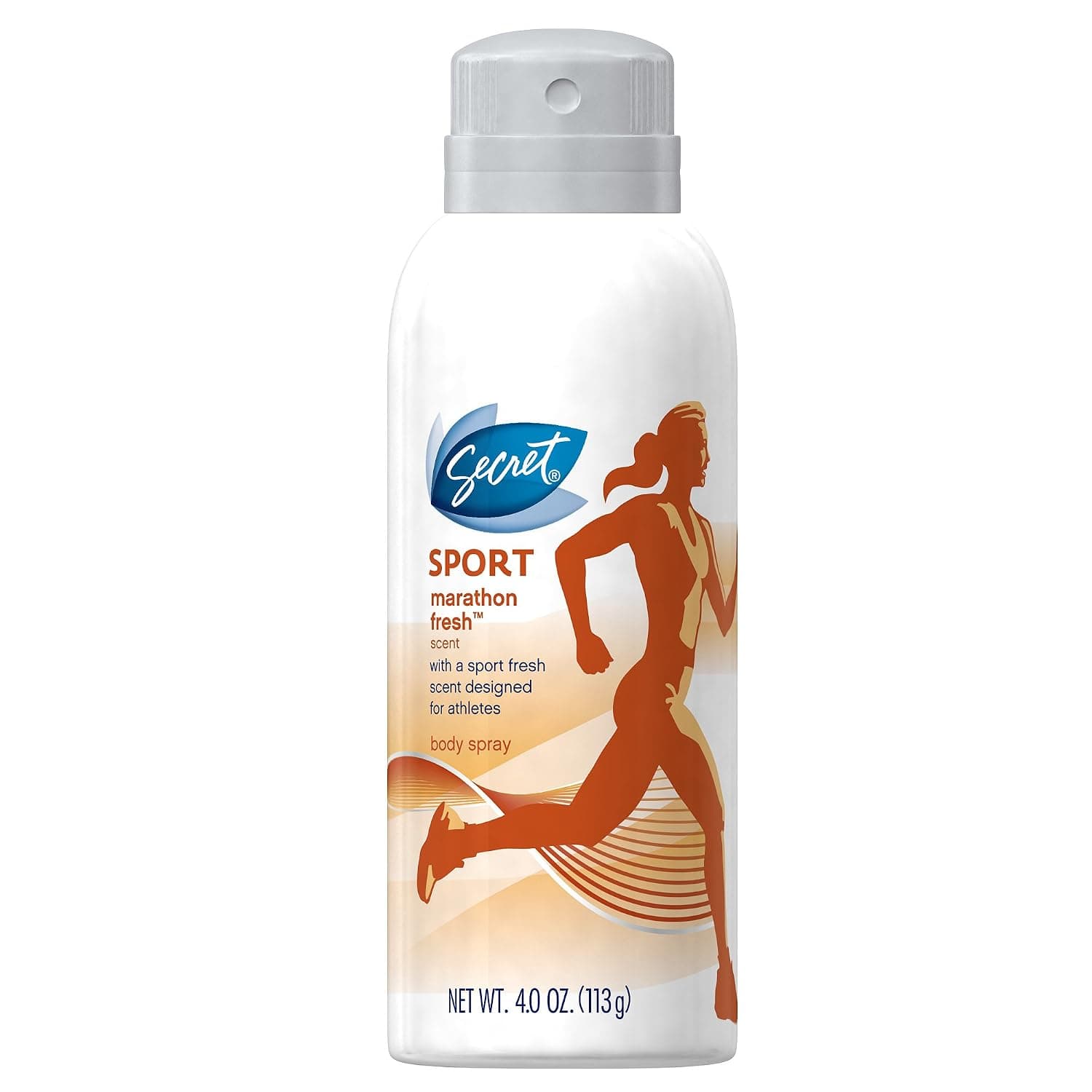 Secret Sport Aerosol Marathon Fresh Scent Body Spray 4 Oz