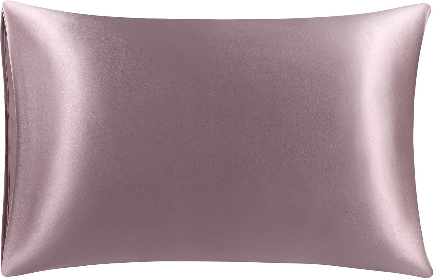 PiccoCasa Silk Pillowcase for Hair and Skin, Both Sides 25 Momme Grade 6A Pure Silk, Silk Pillow Case with Envelope Closure,1Pc Queen/20 x30 Mauve