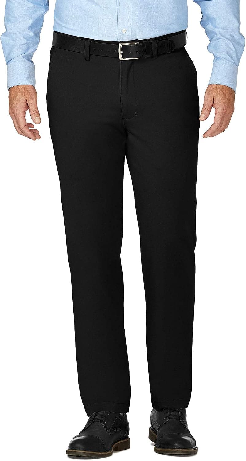J.M. Haggar Men's Luxury Comfort Slim Fit Stretch Chino Pant