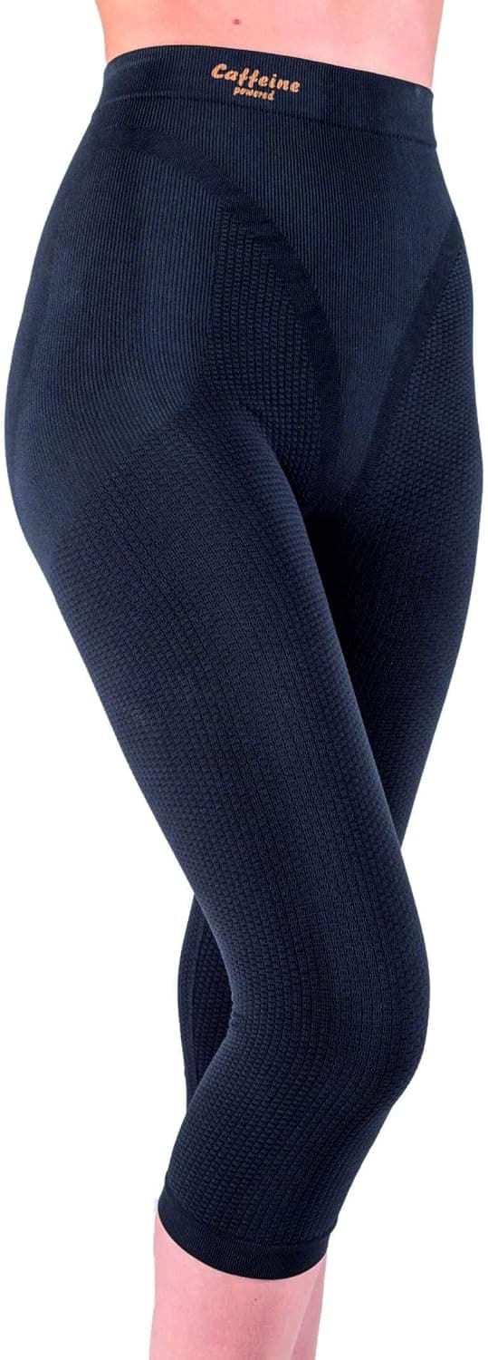 Anti cellulite slimming capri pants with caffeine microcapsules - Black size M