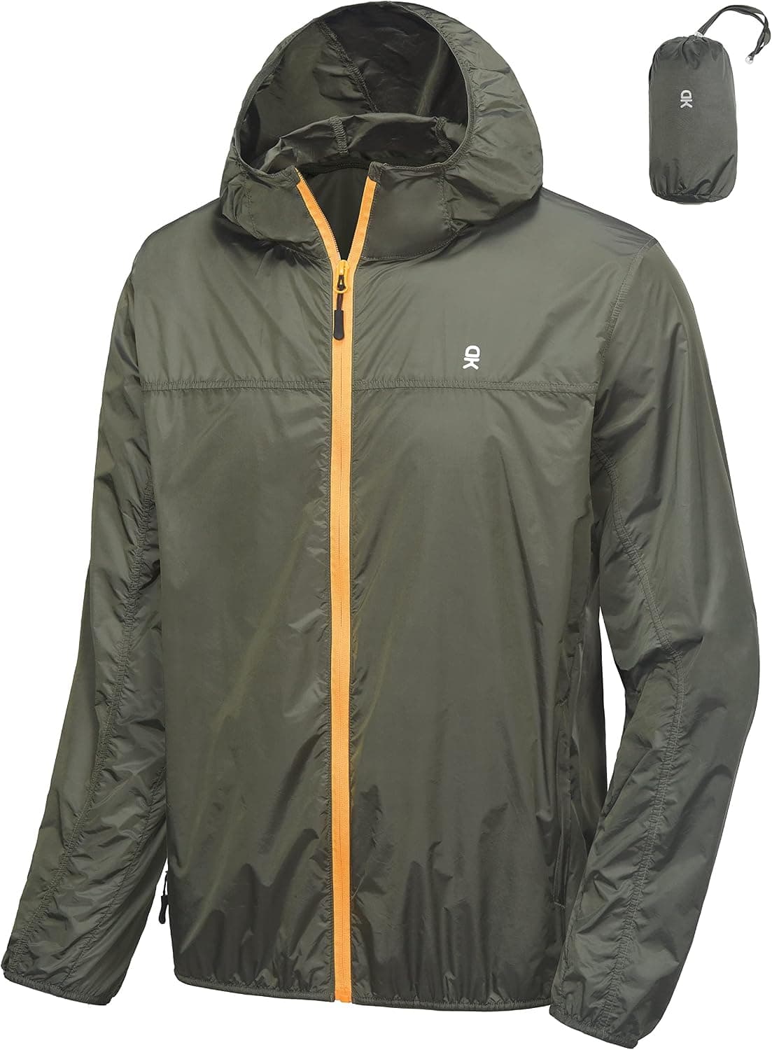 Little Donkey Andy Men's Lightweight Packable Sun Protection Jacket for Hiking Running Travel Golf