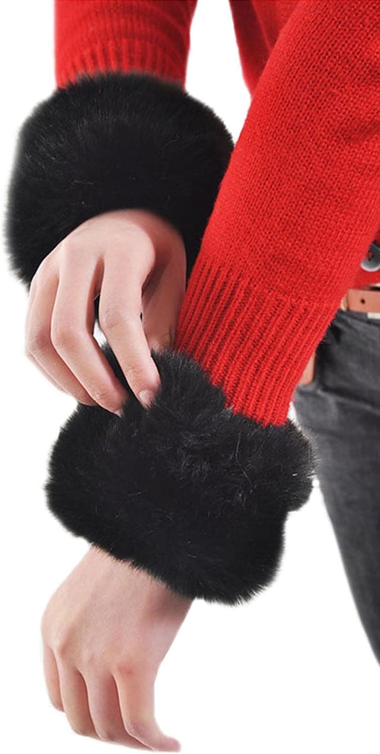 Simplicity Winter Faux Fur Wrist Warmer Cuff