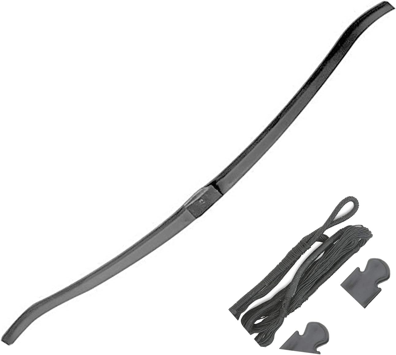 KingsArchery Crossbow Limb 50 lbs Fiberglass Bow Replacement for Hunting Crossbow + Pack of 50 lb Crossbow String and Caps Set