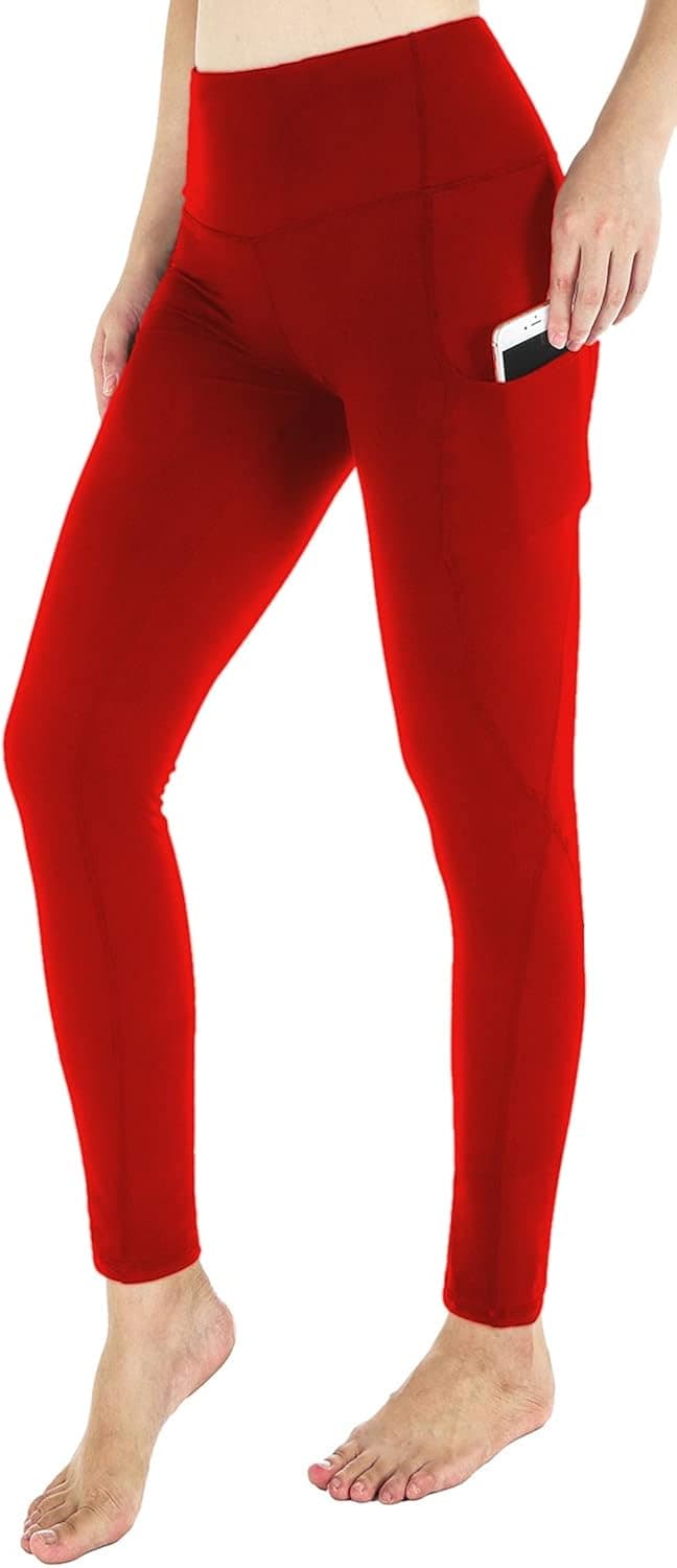 I2CRAZY High Waisted Yoga Pants for Women with Pockets Tummy Control Workout Leggings