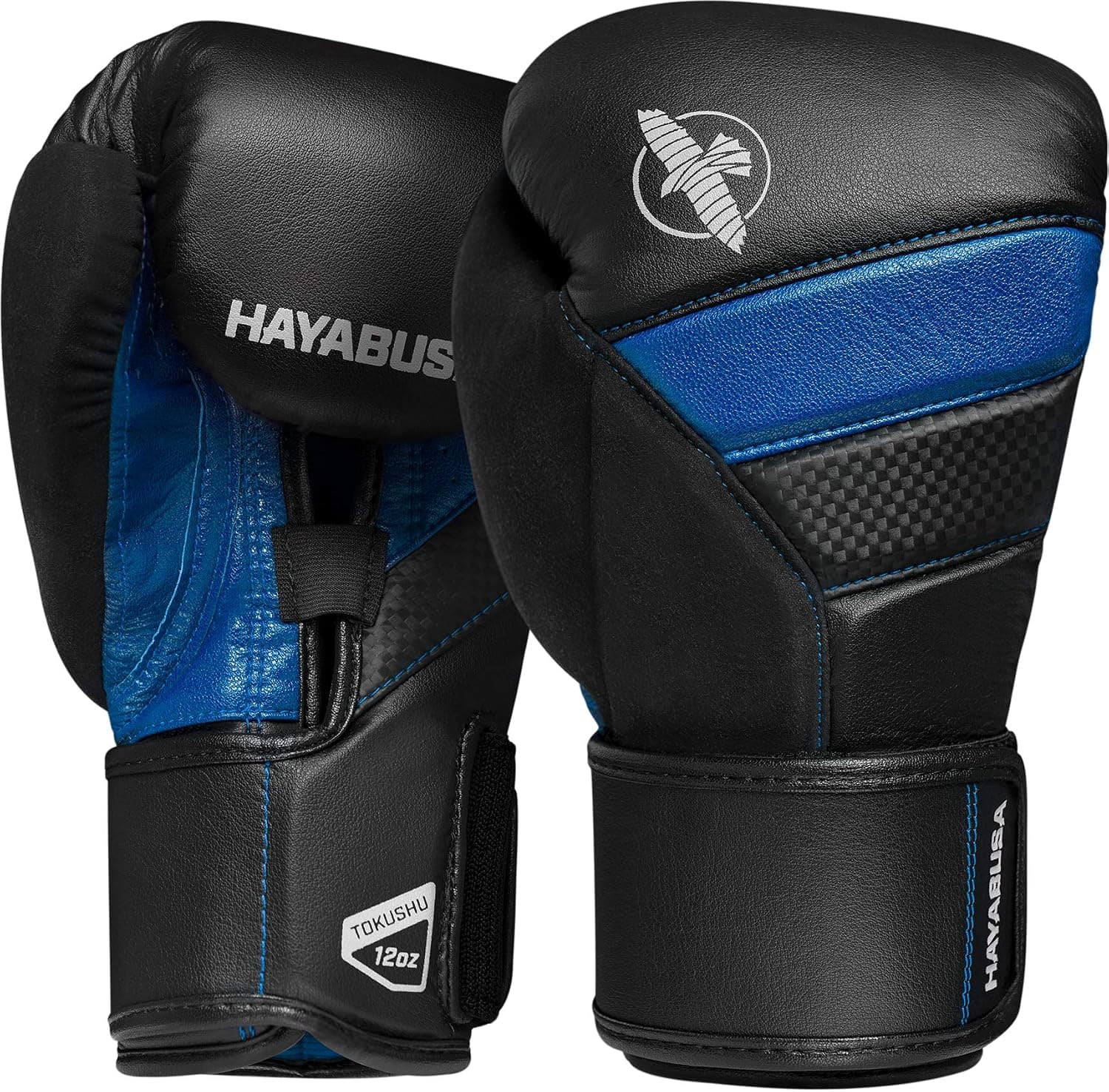 Hayabusa T3 Boxing Gloves - Black/Blue, 16oz