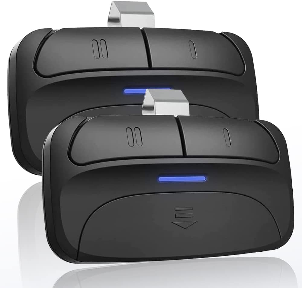 Universal Garage Door Opener Remote for Chamberlain Liftmaster 375LM 375UT KLIK1U Genie Linear and More - 2 Pack
