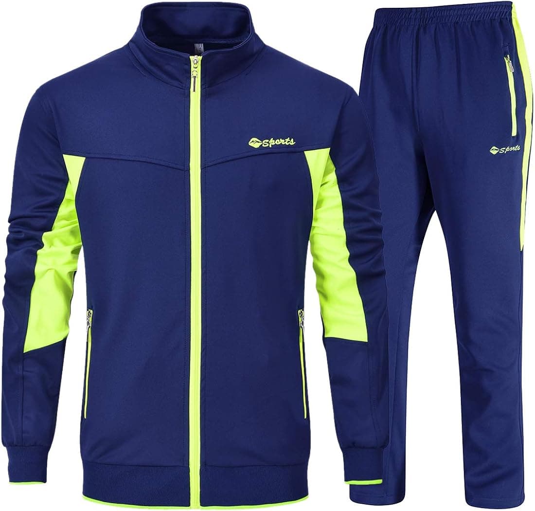 YSENTO Men's Tracksuits 2 Piece Jogging Suits Casual Sports Sweatsuits Track Suits Set