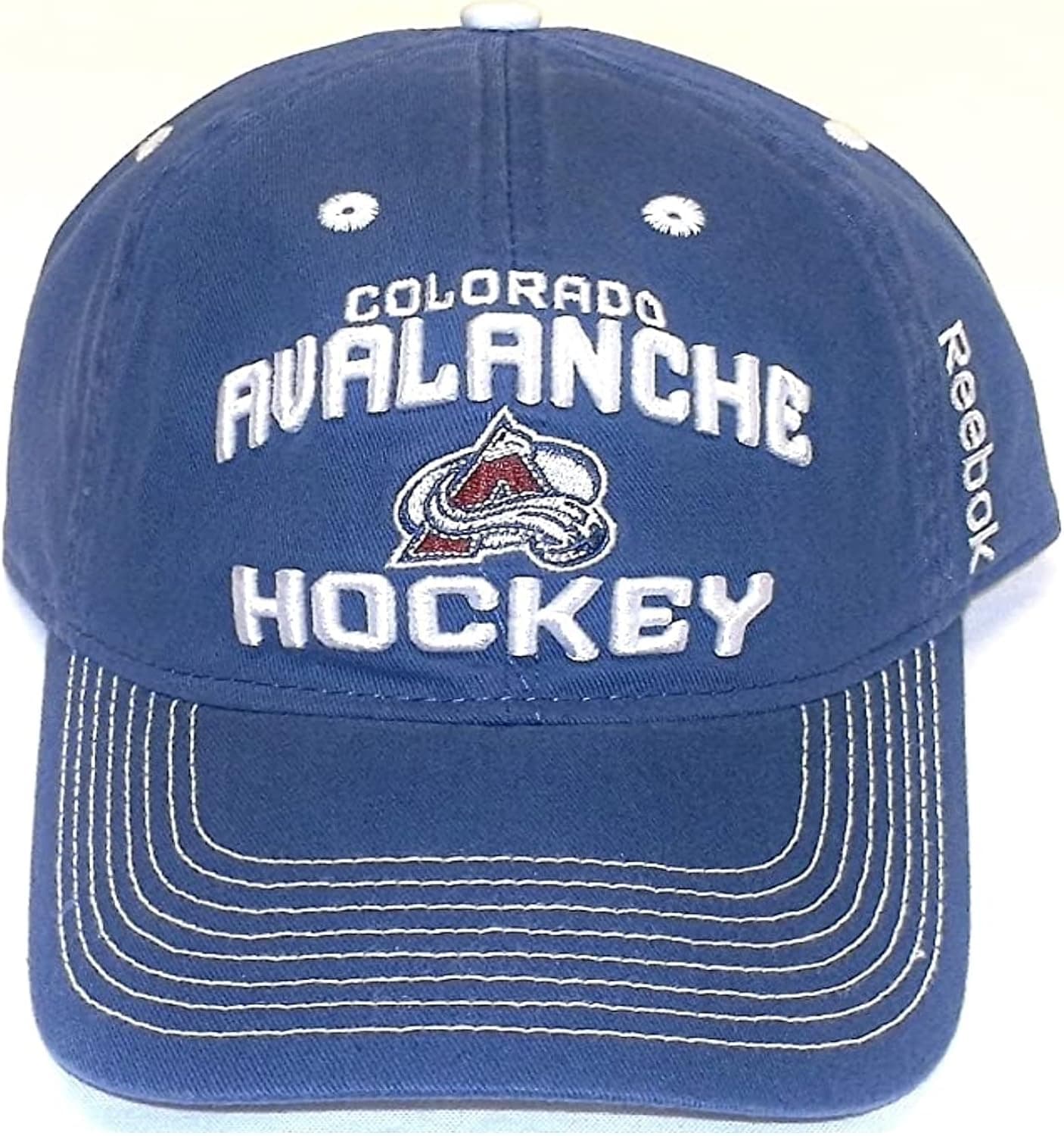 Colorado Avalanche Locker Room Slouch Strap Back Reebok Hat - OSFA