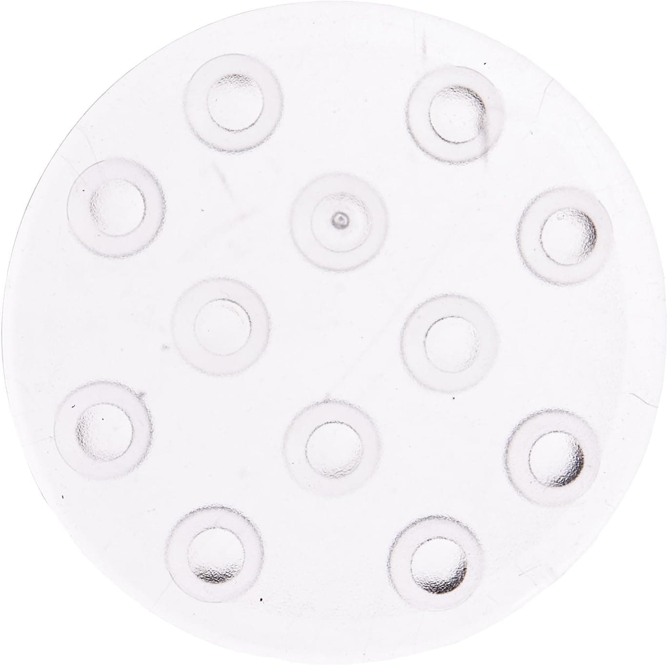 InterDesign Non-Slip Safety Treads for Shower, Bathtub - Set of 6, Clear