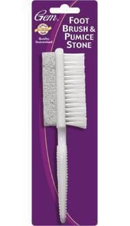 Gem Foot Brush & Pumice Stone. 1ct.