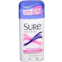 Sure U-BB-1469 Original Solid Powder Scent AntiPerspirant Deodorant - 2.7 oz - Deodorant Stick