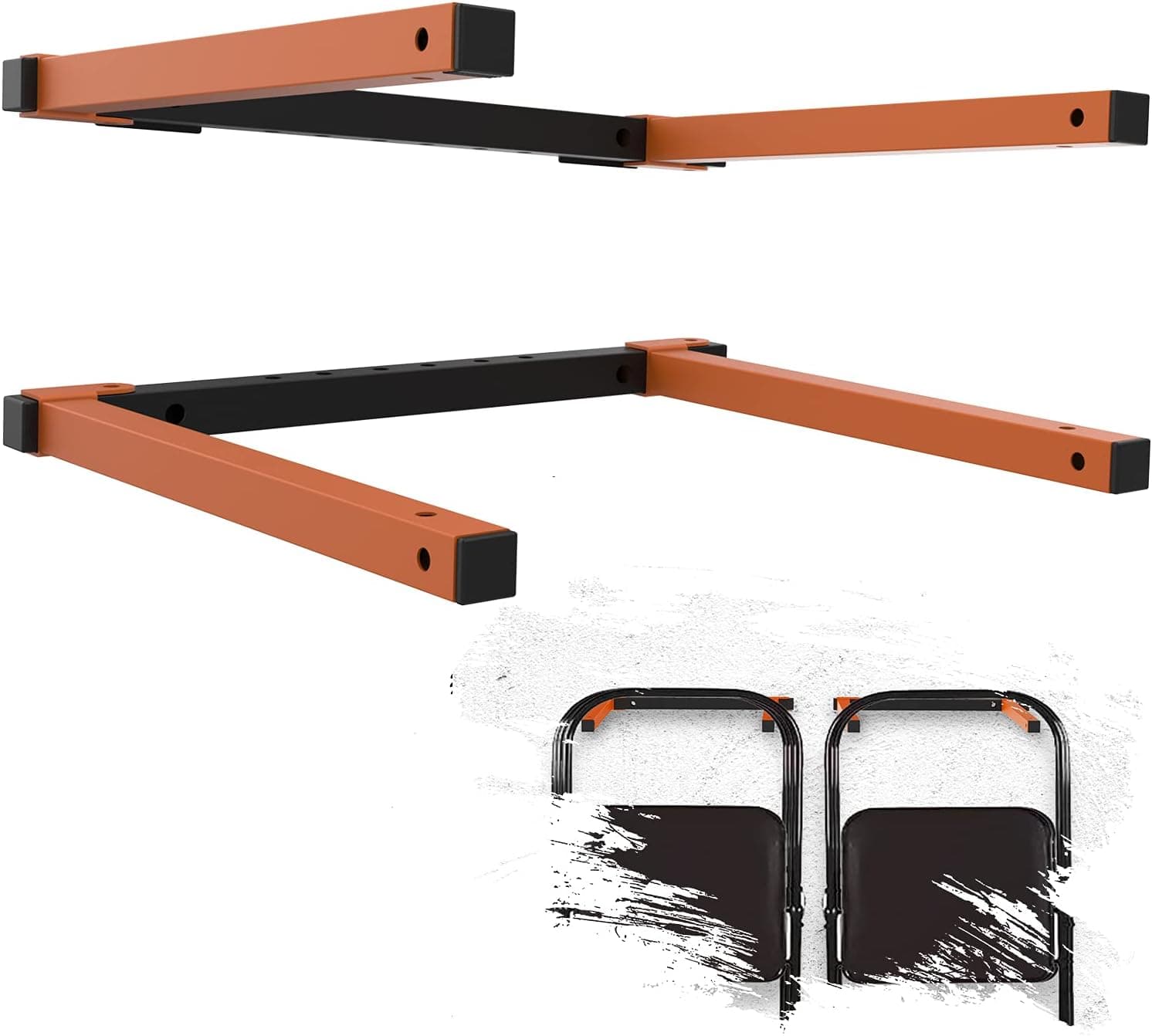 Qualward Garage Storage Chairs Organizer Rack Heavy Duty Tools Garage Organization Wall Mount Rack Hanger