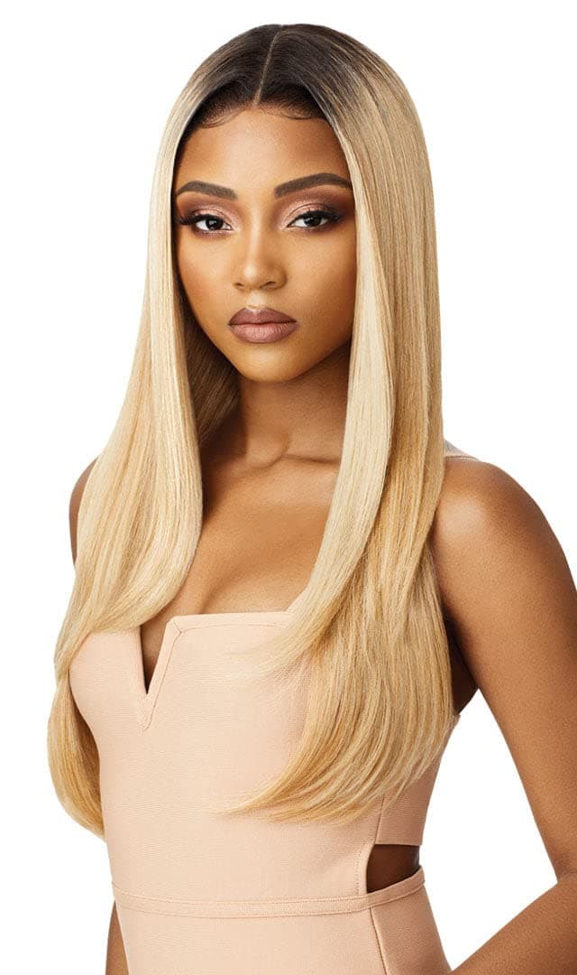 Premium Swiss Lace Front Wig Melted Hairline AALIYAH Ear-to-Ear Soft Lace Pre-attached Elastic band Pre-Plucked (DRFF4/STRAWBERRYGOLD)