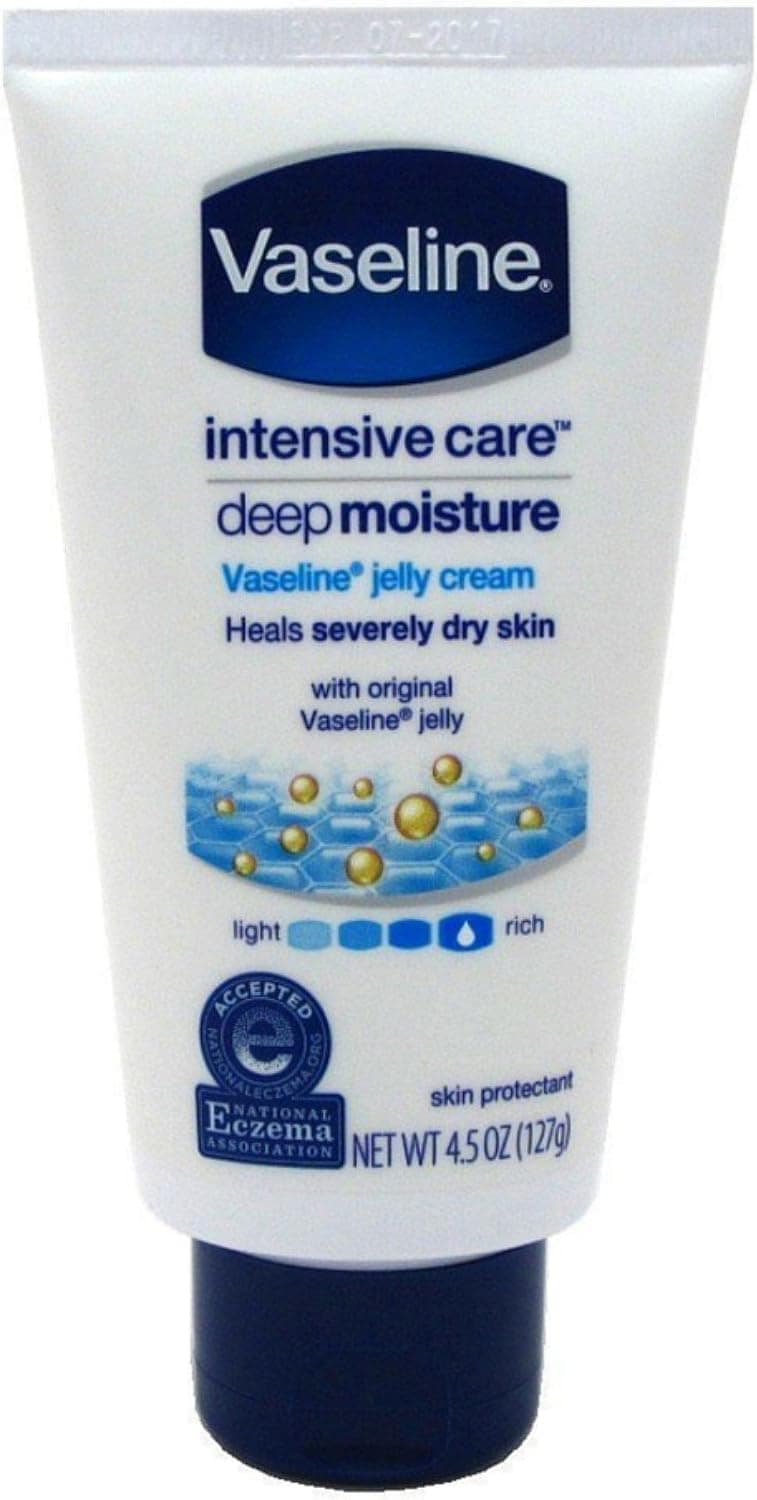 Vaseline Petroleum Jelly Cream Deep Moisture 4.50 oz (Pack of 10)