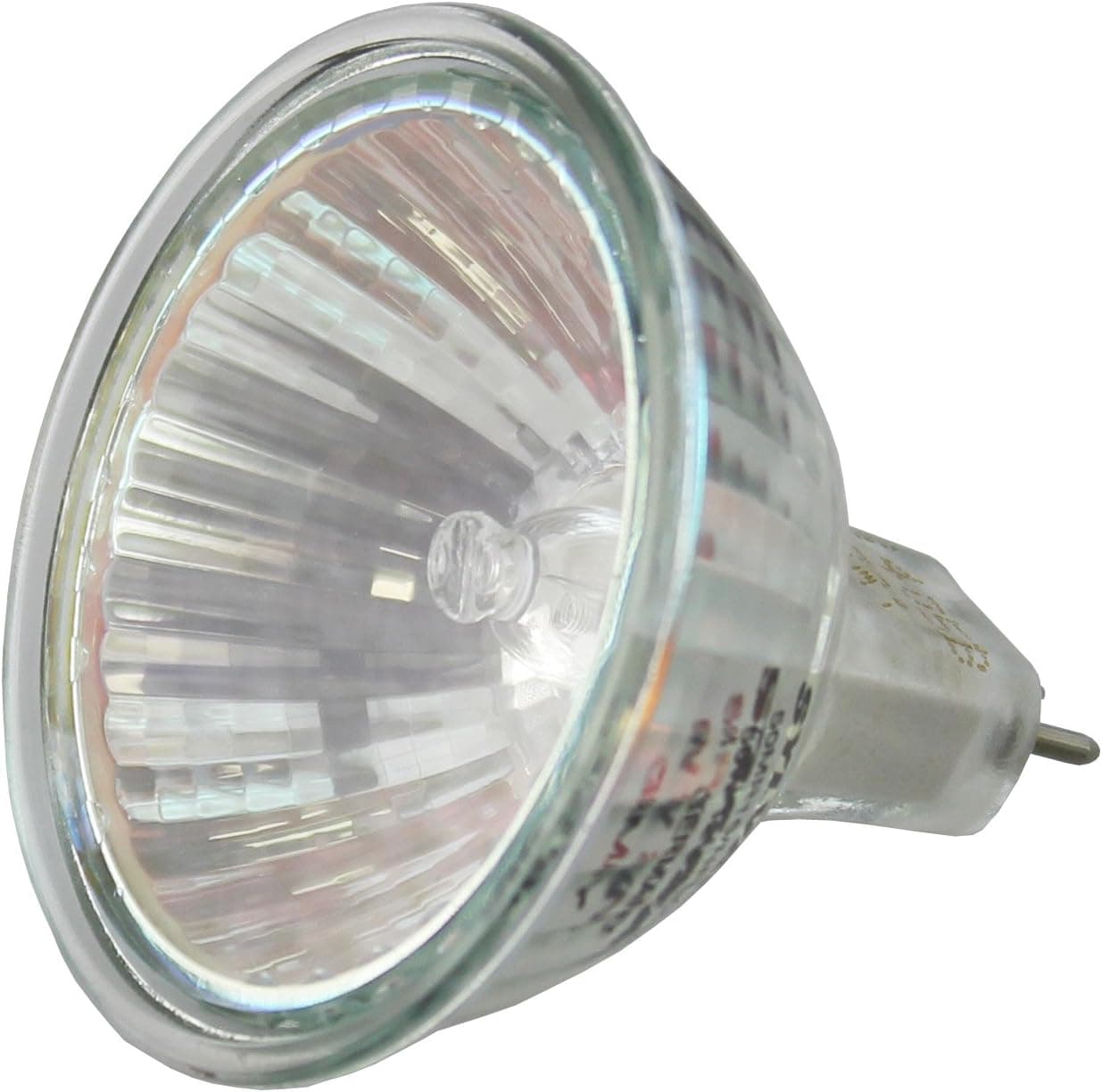 Tungsten Halogen 25 Degree Narrow Flood Beam 50W Bulb with Dichroic Reflector Cover Glass
