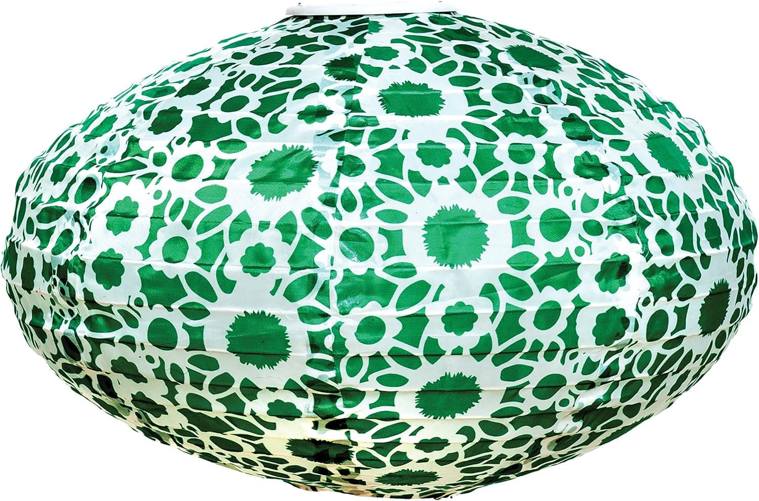 Allsop Home and Garden Soji Floral Snip Oval, LED Outdoor Solar Lantern, Handmade with Weather-Resistant UV Rated Fabric, Stainless Steel Hardware, Chinese Style Light, 1-Count