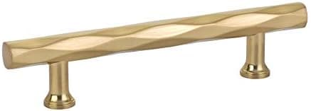 Emtek Tribeca Cabinet Pull, 3.5" Center-to-Center, Satin Brass