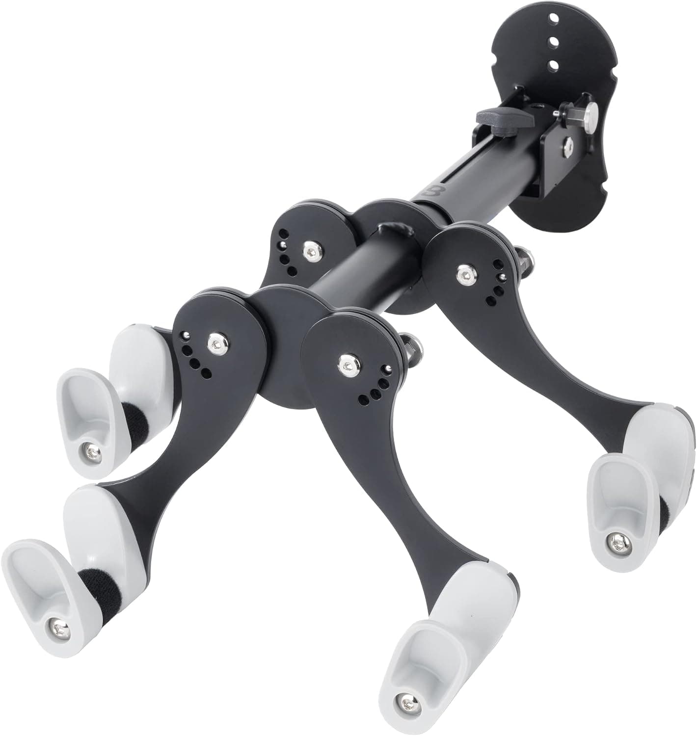 CyclingDeal 2 Bike Wall Mount Rack - Adjustable, Extendable & Foldable - Indoor Storage Horizontal Cycling Hook Hanger Organiser for 2 Bikes in Garage or Home - Safe & Secure for MTB, Road Bicycles