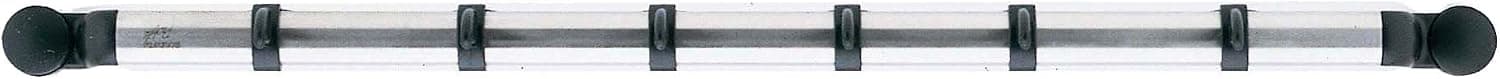 Brabantia Profile Gadget Rack with 12 Removable Hooks, Stainless Steel Matt, 214585