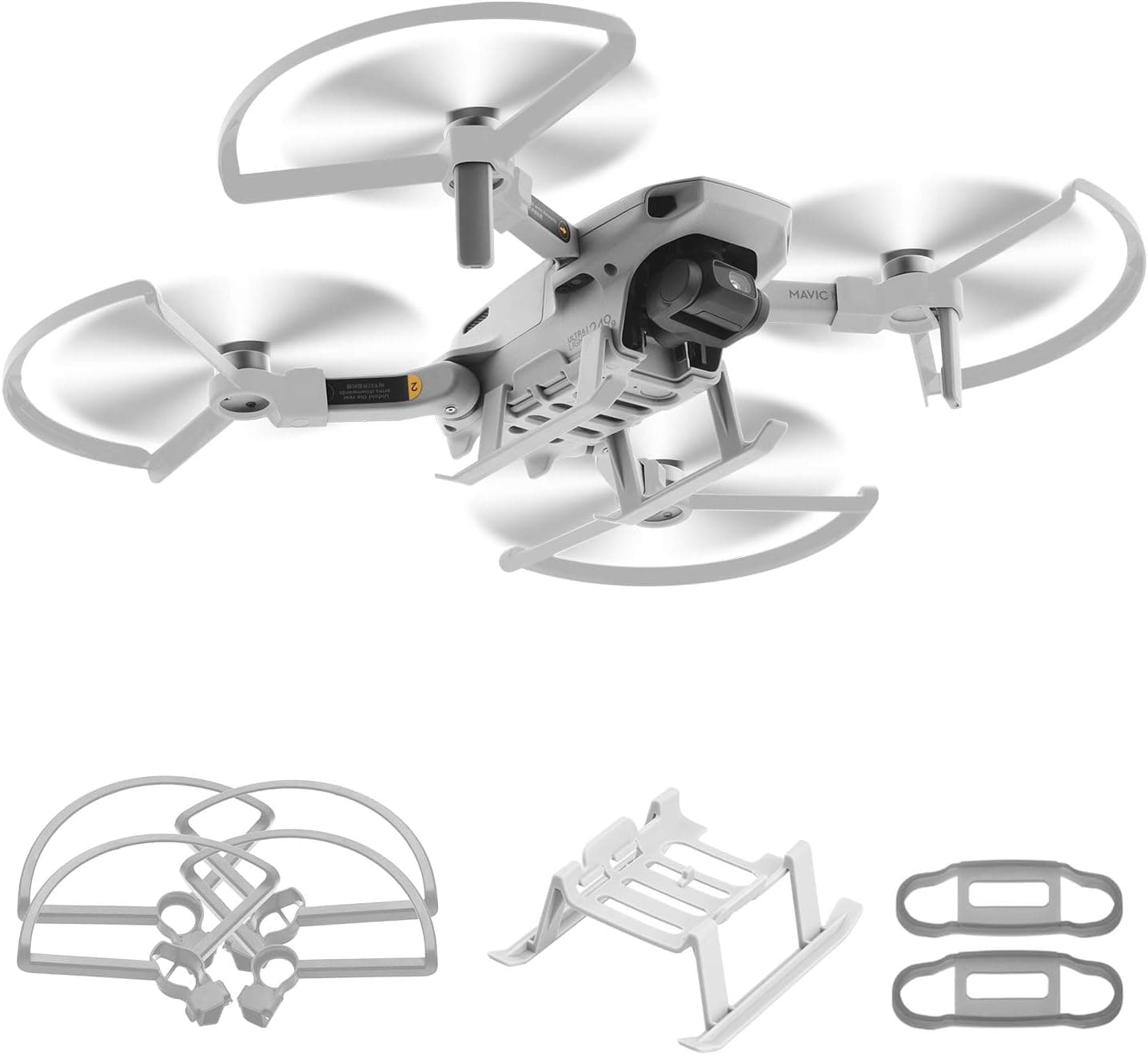 Propeller Guard & Landing Gear & Propeller Holder Compatible with DJI Mavic Mini, Mini 2 and Mini SE Drone Accessories