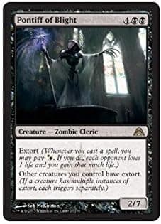 Magic The Gathering - Pontiff of Blight (27) - Dragon's Maze