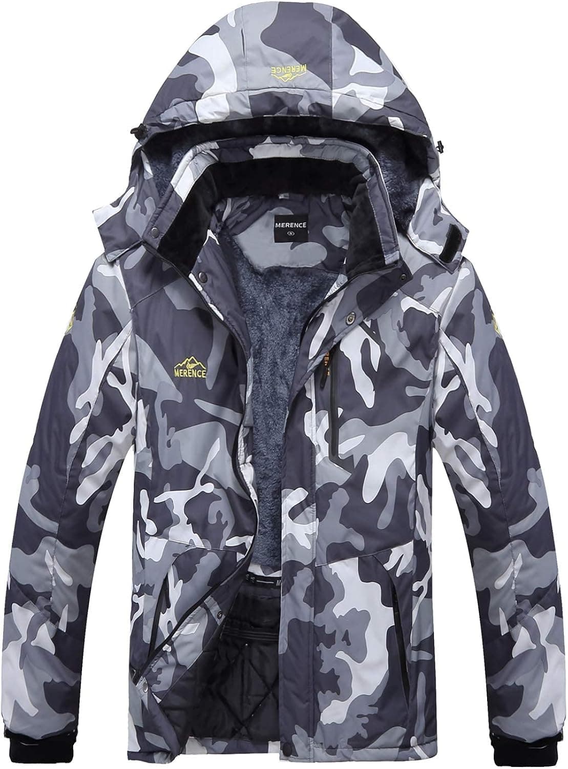 FANTURE Men's Mountain Waterproof Ski Jacket Windproof Rain Jacket