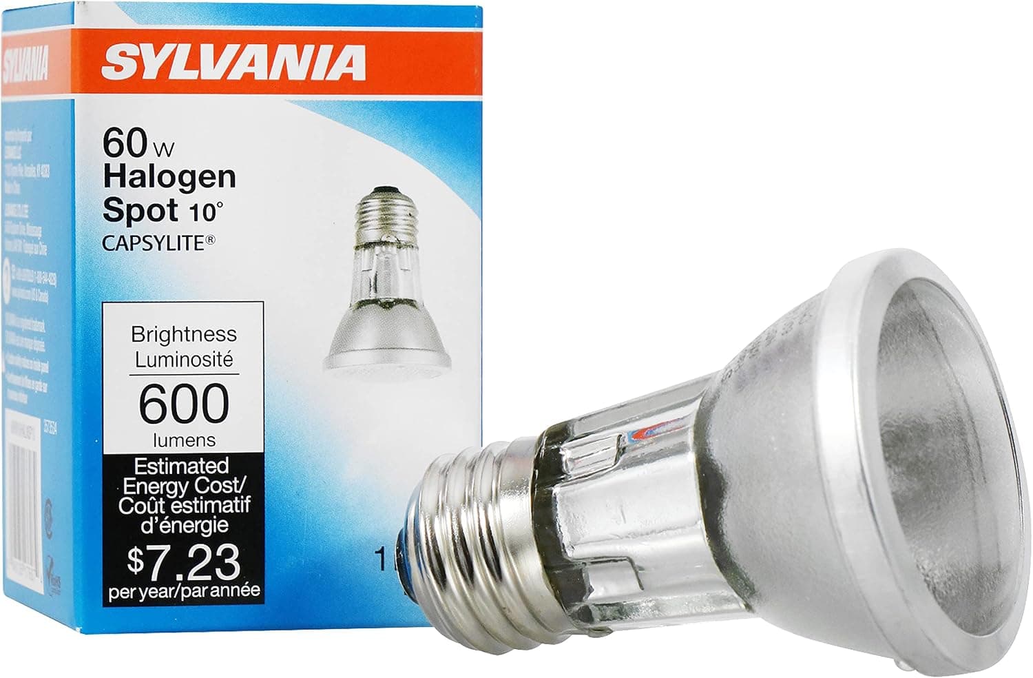 Sylvania Halogen 60W PAR16 Reflector Spot Light, E26 Medium Base, 1 Pack