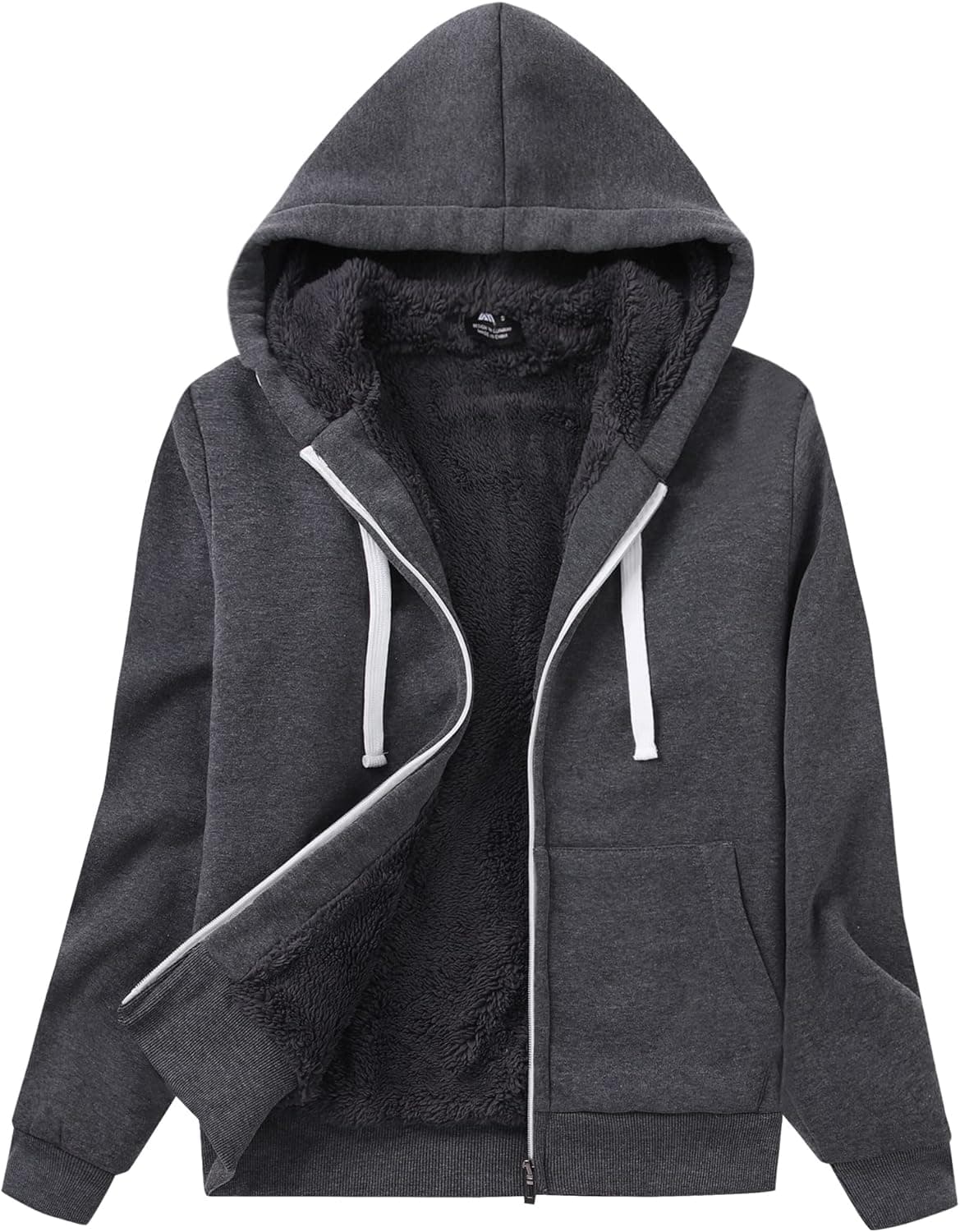 SWISSWELL Hoodies for Women Winter Fleece Sweatshirt - Full Zip Up Thick Sherpa Lined