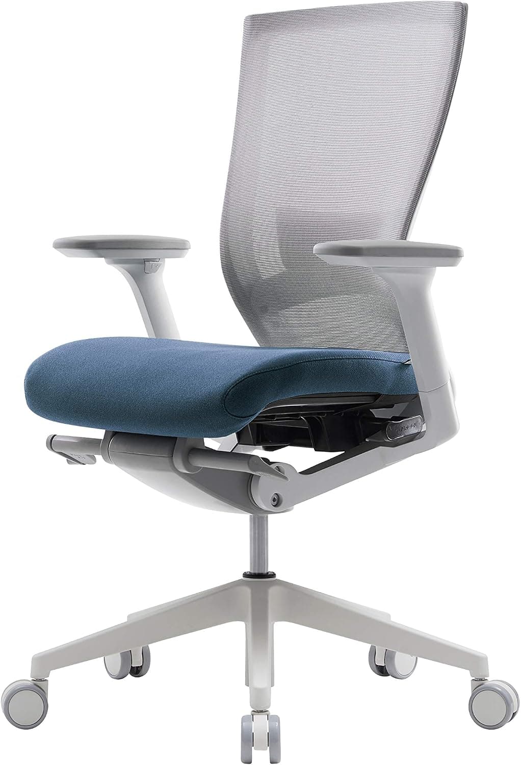 SIDIZ T50 Highly Adjustable Ergonomic Office Chair (TNB500LDA): Advanced Mechanism for Customization/Extreme Comfort, Ventilated Mesh Back, Lumbar Support, 3D Arms, Seat Slide/Slope (Blue)