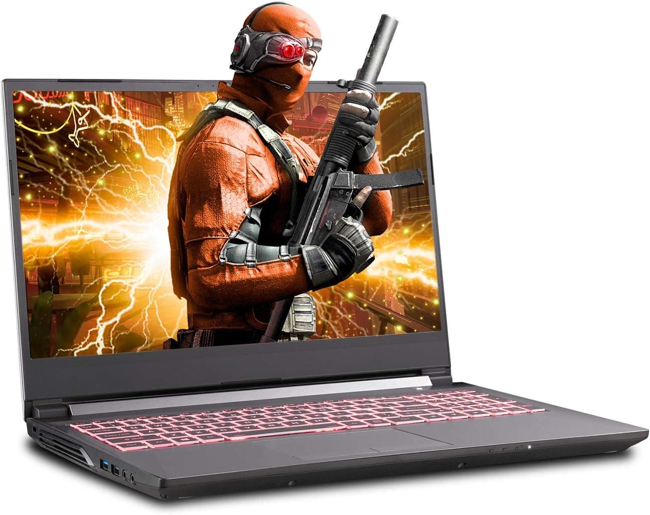 Sager NP6858CQ 15.6-Inch Thin Bezel FHD 144Hz Gaming Laptop, Intel i7-10750H, GTX 1660Ti 6GB, 16GB RAM, 1TB NVMe SSD, Windows 10