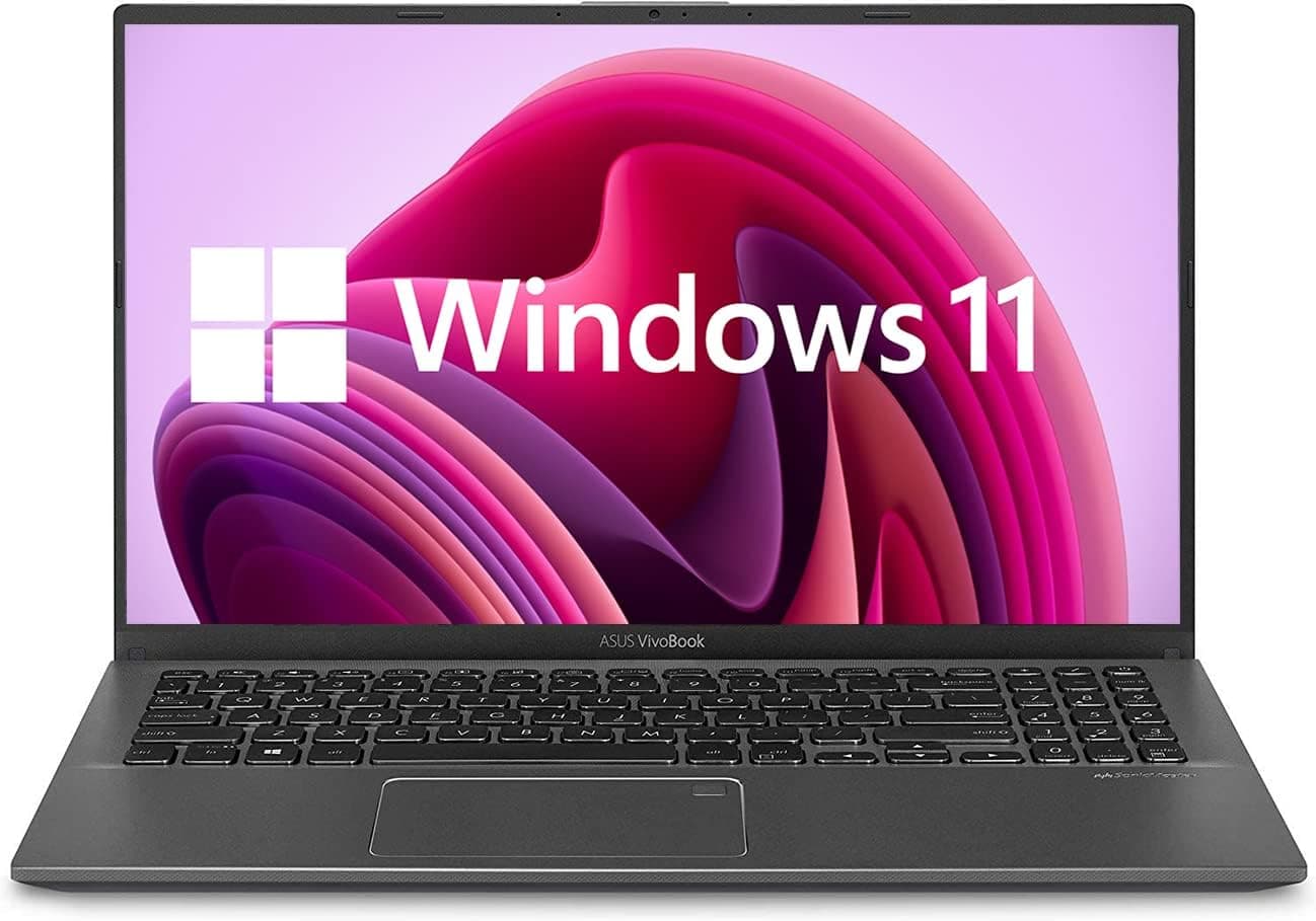 ASUS Vivobook 15 Laptop, 15.6" Full HD Touchscreen, Intel Core i3-1115G4 Processor, 12GB RAM, 512GB SSD, Backlit Keyboard, Fingerprint Reader, Webcam, HDMI, Wi-Fi, Windows 11 Home, Slate Gray