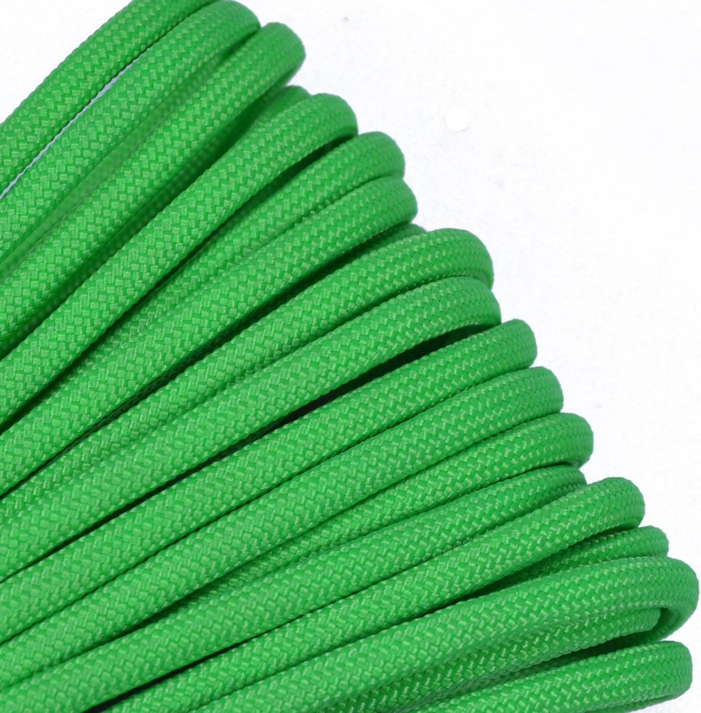 Bored Paracord Brand 550 lb Type III Paracord - Neon Green 100 Feet