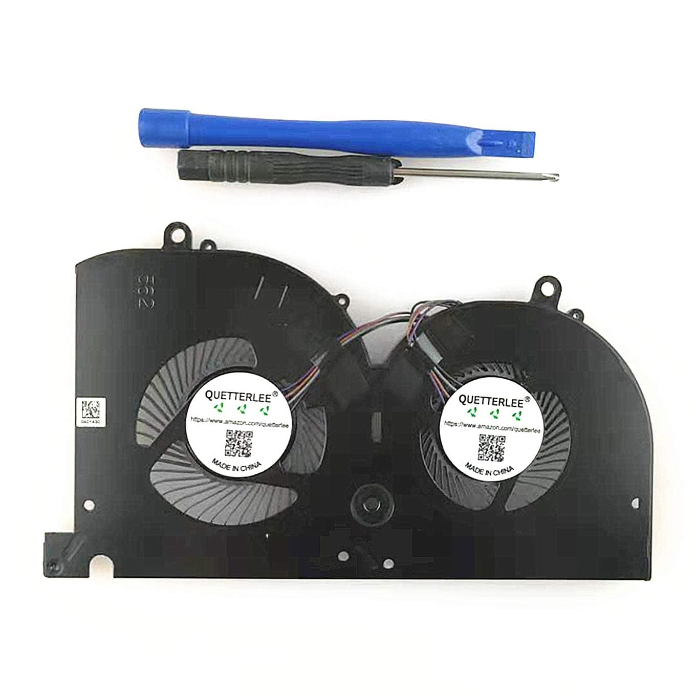 QUETTERLEE Replacement New Laptop GPU Cooling Fan for MSI GS75 P75 WS75 MS-17G1 MS-17G2 MS-17G3 Series BS5005HS-U3J 17G1-G-CW 17G1-G-CCW GPU DC5V 1A Fan