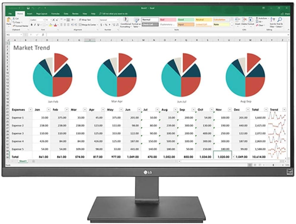 LG 27'' 27BK67U-B IPS UHD 4K Monitor (3840x2160) with USB Type-C™ Connection, Dynamic Action Sync & AMD FreeSync™ Technology, Black