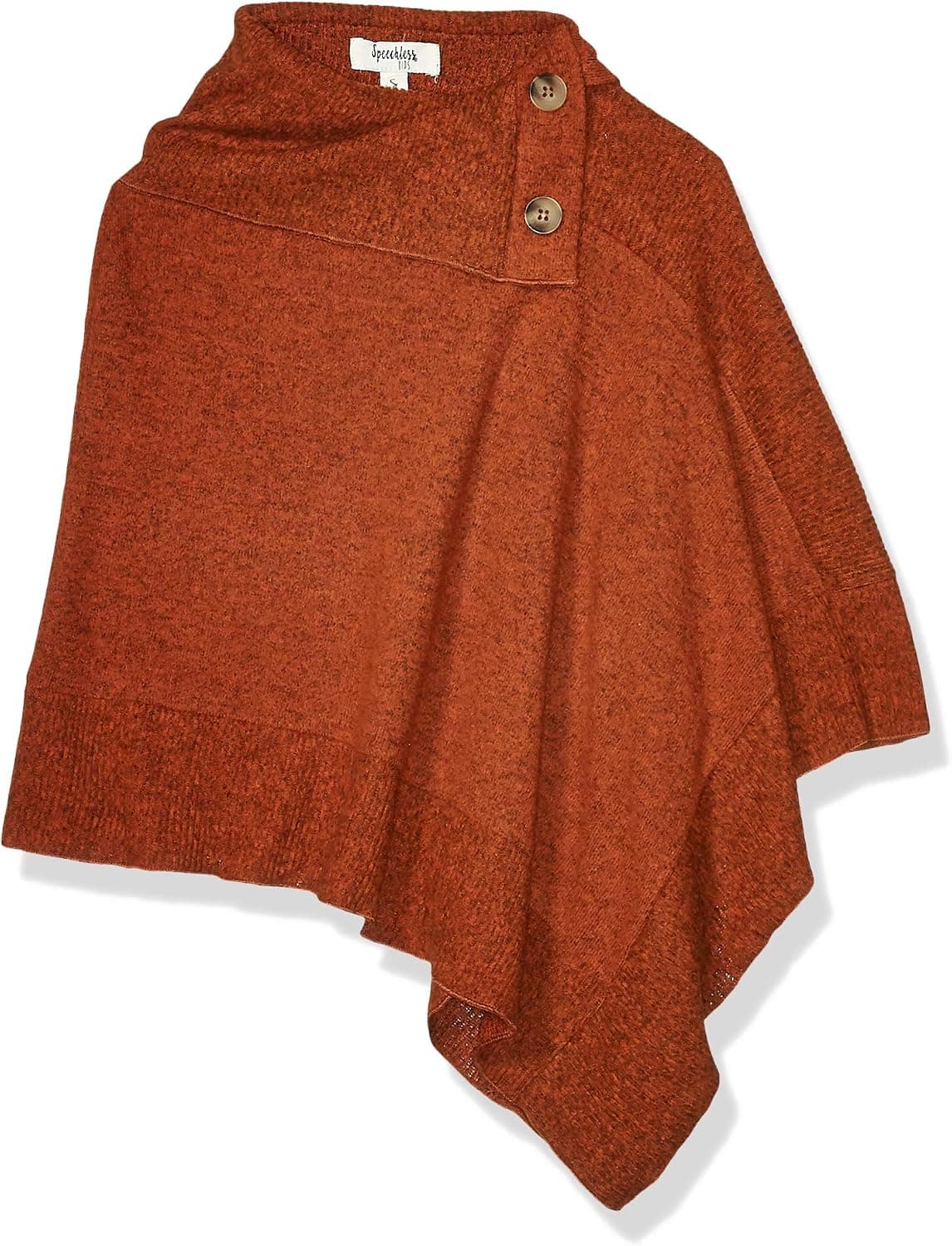 Speechless Girls' Button Neck Shawl Sweatshirt