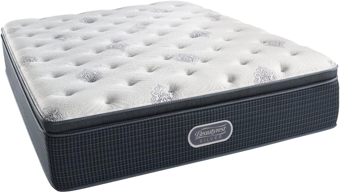 Simmons Beautyrest Recharge Luxury Firm Pillow Top Mattress, King, Gel Memory Foam, Pocket Coil