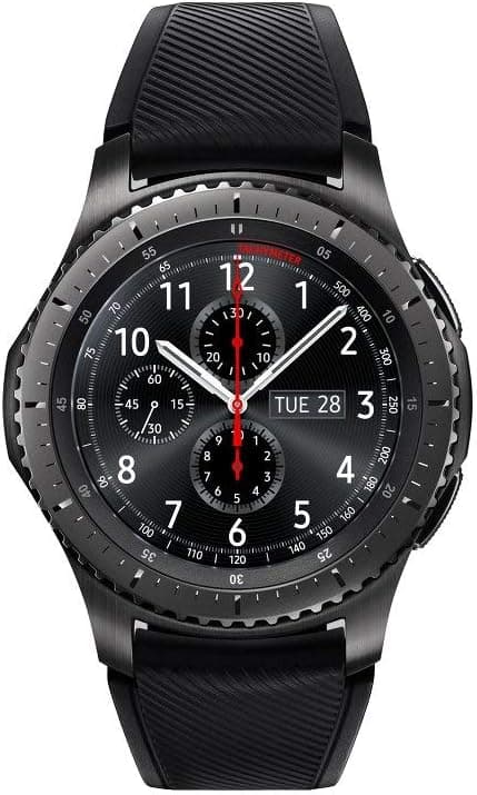 SAMSUNG GEAR S3 FRONTIER Smartwatch 46MM (Bluetooth Only) - Dark Grey (Renewed)