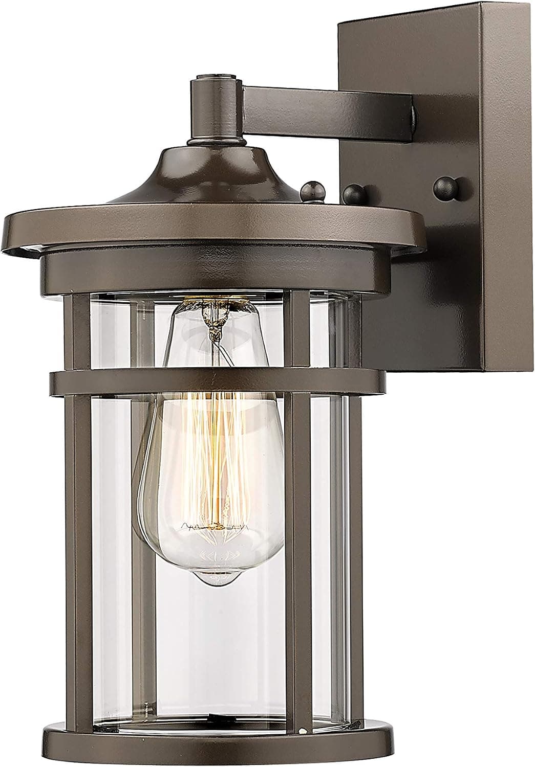 redeast Outdoor Wall Mount Lights, 12" H Exterior Wall Sconce, Wall Lantern, Outdoor Wall Lighting Fixture, Outdoor Wall Lights for Patio, Porch, Garden,Balcony (Oil Rubbed Bronze, 12”H)