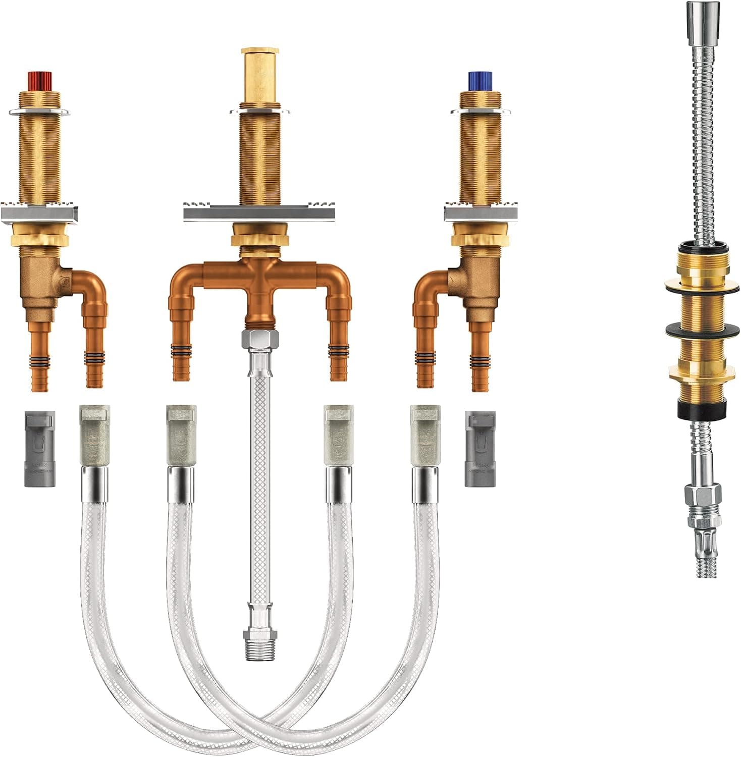 Moen Two-Handle Roman Tub Adjustable Valve with Shower Diverter, 1/2-Inch CPVC PEX Connection, 9793