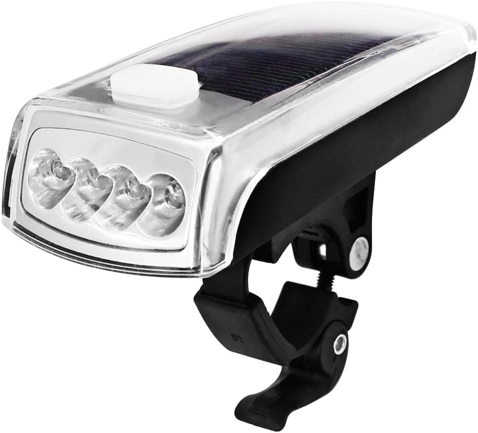 maxin Ultra-Bright Bicycle Light with Rechargeable and Solar Energy Powered Batteries, LED Bike Front Headlight Waterproof 750mAH/1000 Lumens Hands-Free Bike Lights
