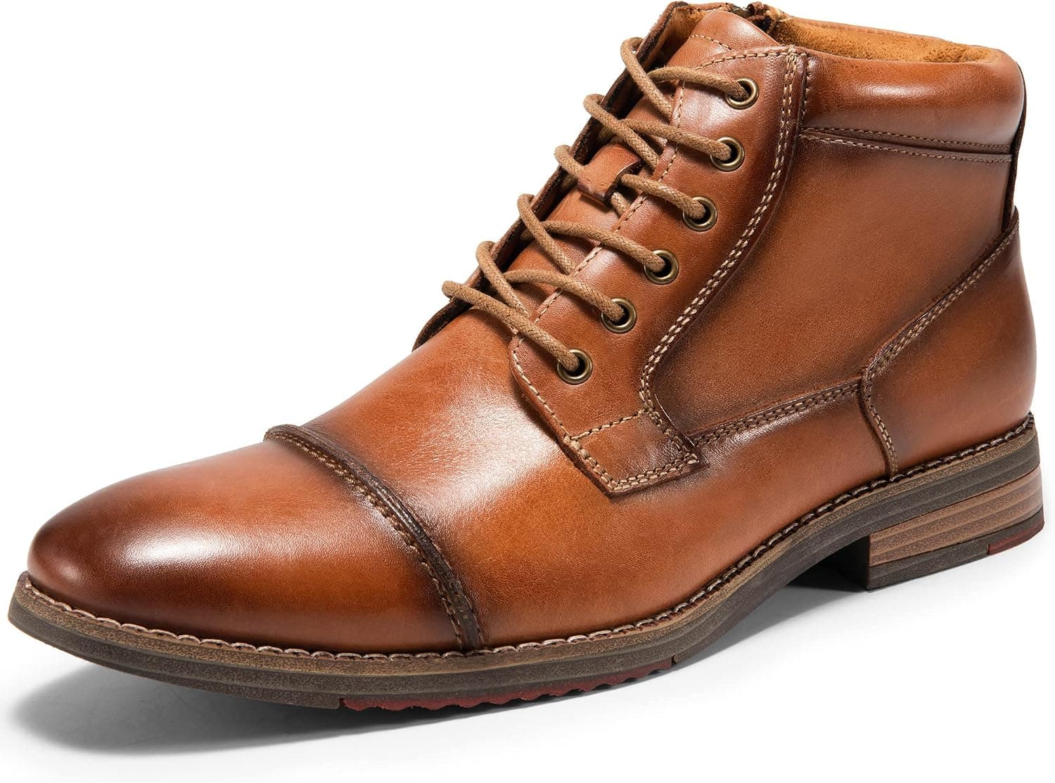 Mens Fashion Oxford Dress Boots Leather Chukka Ankle Boot Business Work Daily Shoes for Men