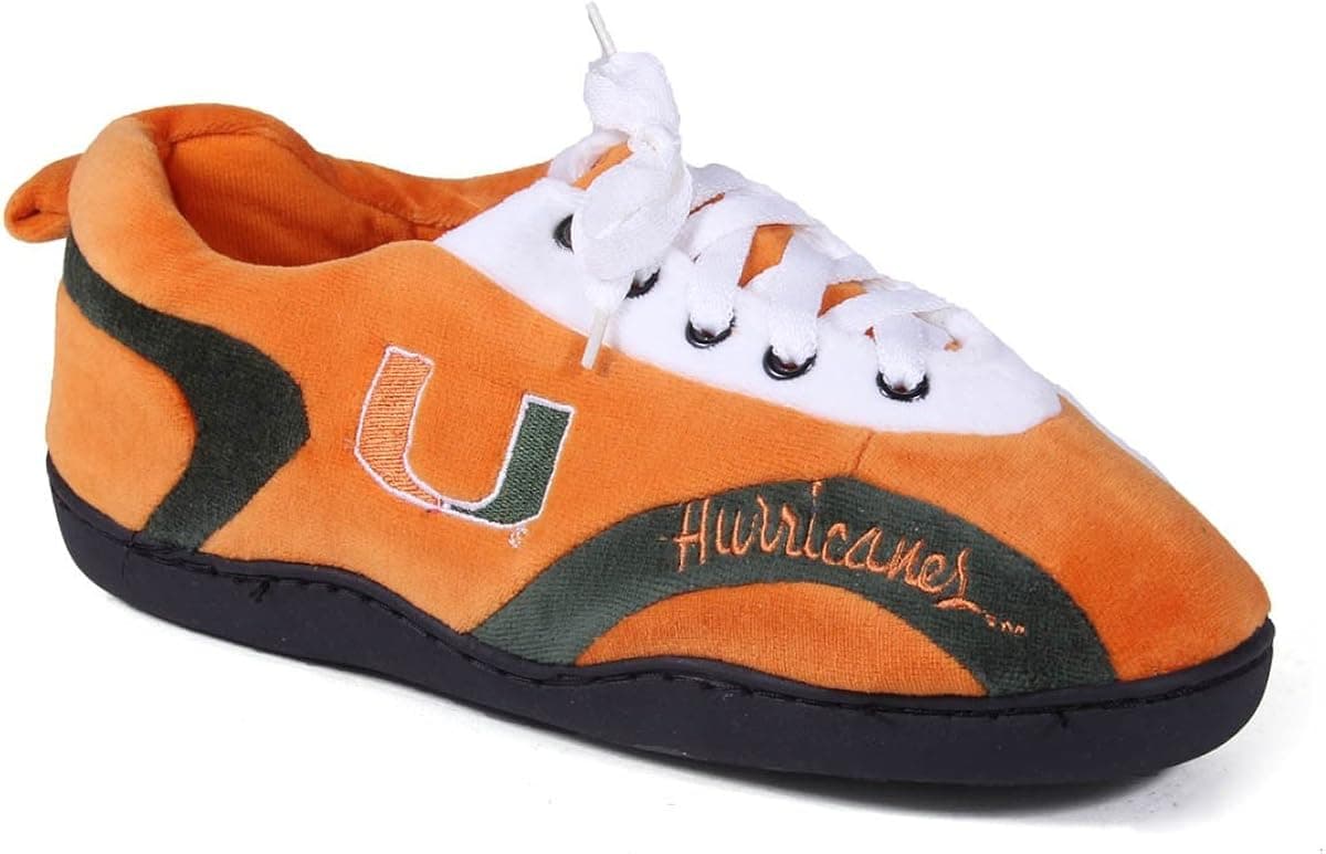 Comfy Feet MIA05-5 - Miami Hurricanes - XX-Large Mens and Womens All Around Slippers