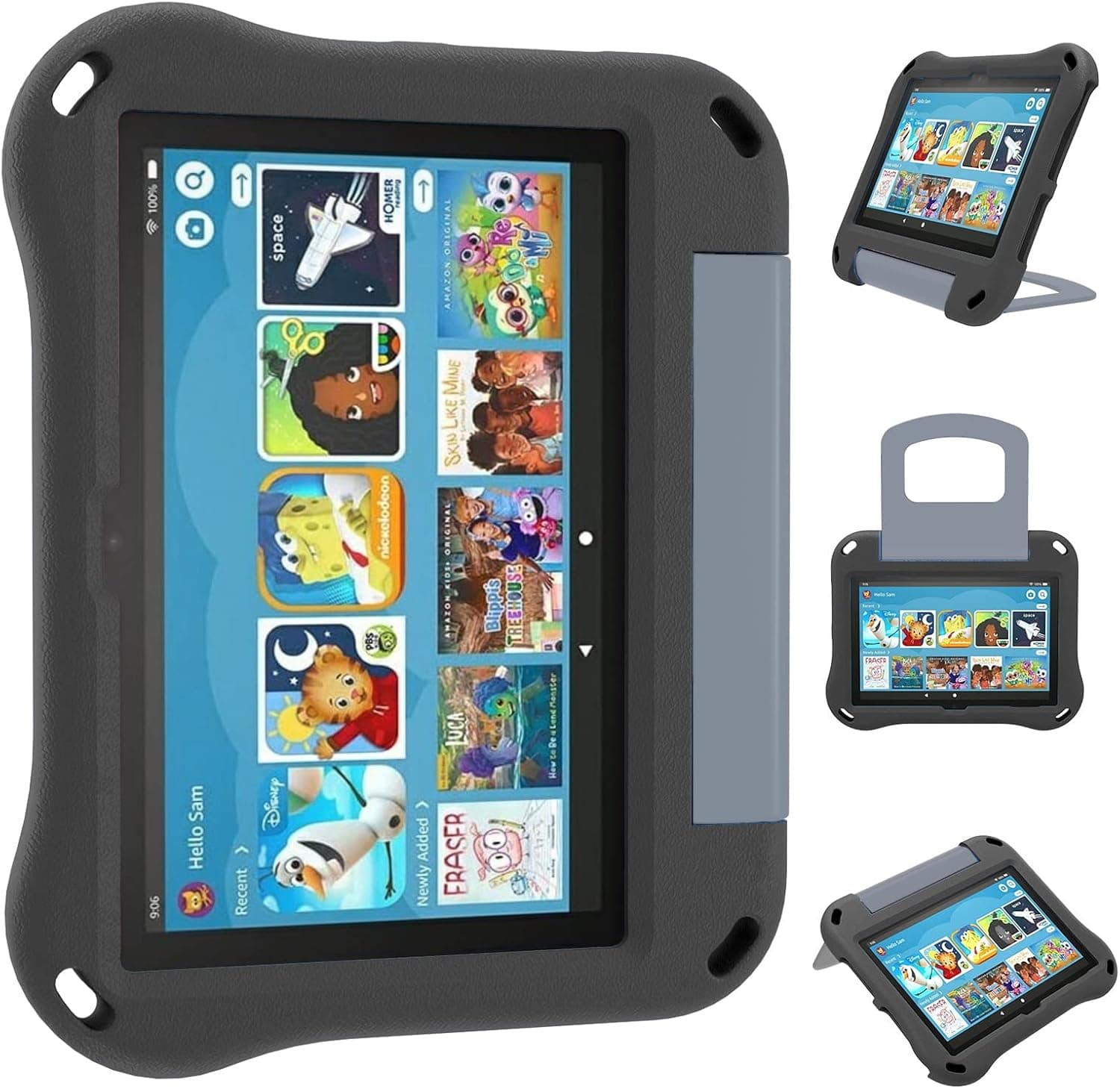 All New Ｈ Ｄ 8/8 Plus Tablets Case, Ubearkk Lightweight Kid-Proof Anti-Slip Shock-Proof Cover Cases with Fodable Holder Stand Compatible for 10th/12th Generation Tablet, 2020/2022 Release