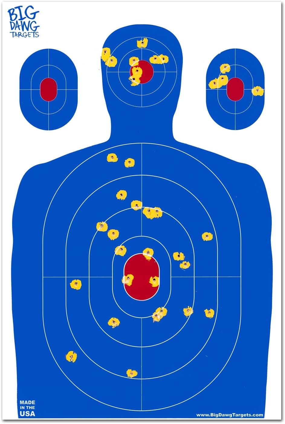 Big Dawg Targets 12 X 18 Inch Blue Silhouette Reactive Splatter Target